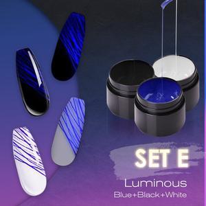 Manucure Ongles Lumineux Art Araignée Nail Gel UV Vernis À Ongles