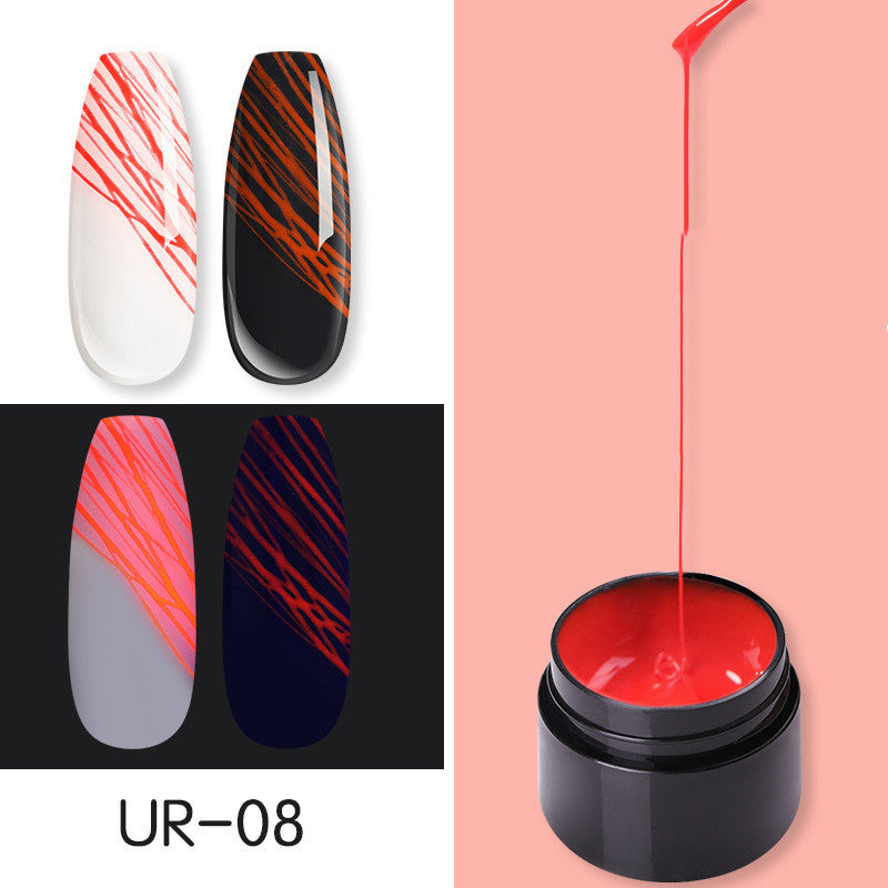 Manucure Ongles Lumineux Art Araignée Nail Gel UV Vernis À Ongles