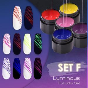 Manucure Ongles Lumineux Art Araignée Nail Gel UV Vernis À Ongles