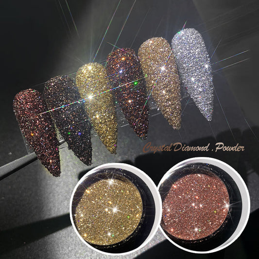 Glitter Flash Ongles Cristal Poudre De Diamant Net Célébrité Vibrato