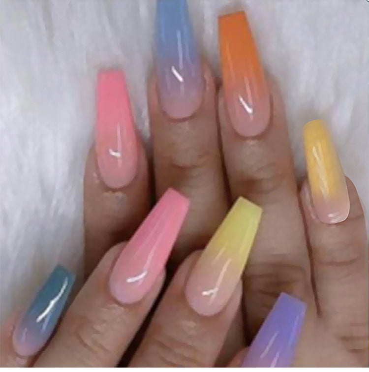 Long Ballet Ongles Avec Plat Et Pointu Gouttelettes D'eau