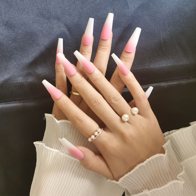 Long Ballet Ongles Avec Plat Et Pointu Gouttelettes D'eau