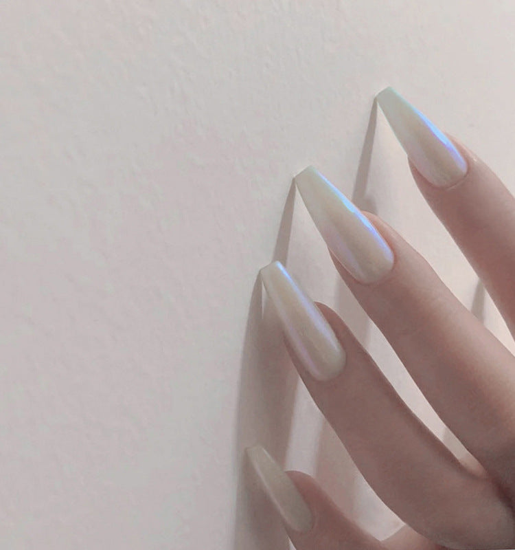 Long Ballet Ongles Avec Plat Et Pointu Gouttelettes D'eau