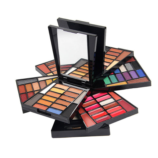 Boîte de maquillage 64 couleur ombre à paupières boîte 16 couleur rouge à lèvres 2 couleur mettre en évidence 6 couleur Blush poudre boîte de maquillage