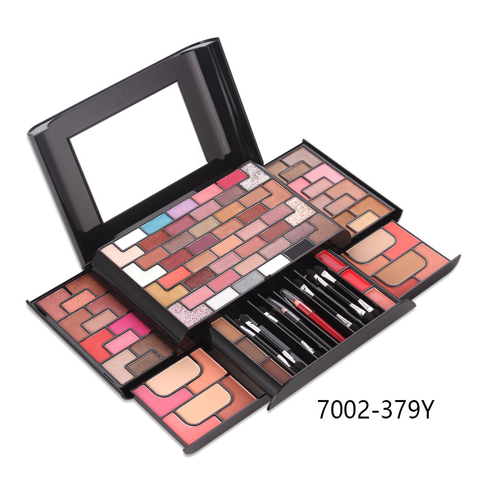 68 couleurs Ombre À Paupières 8 Couleurs Blush 4 Couleurs Poudre 3 Couleurs Sourcils Poudre Rouge À Lèvres Maquillage Ensemble