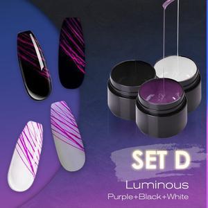 Manucure Ongles Lumineux Art Araignée Nail Gel UV Vernis À Ongles