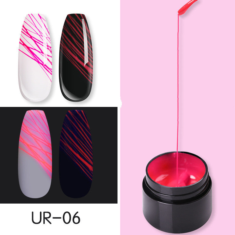 Manucure Ongles Lumineux Art Araignée Nail Gel UV Vernis À Ongles