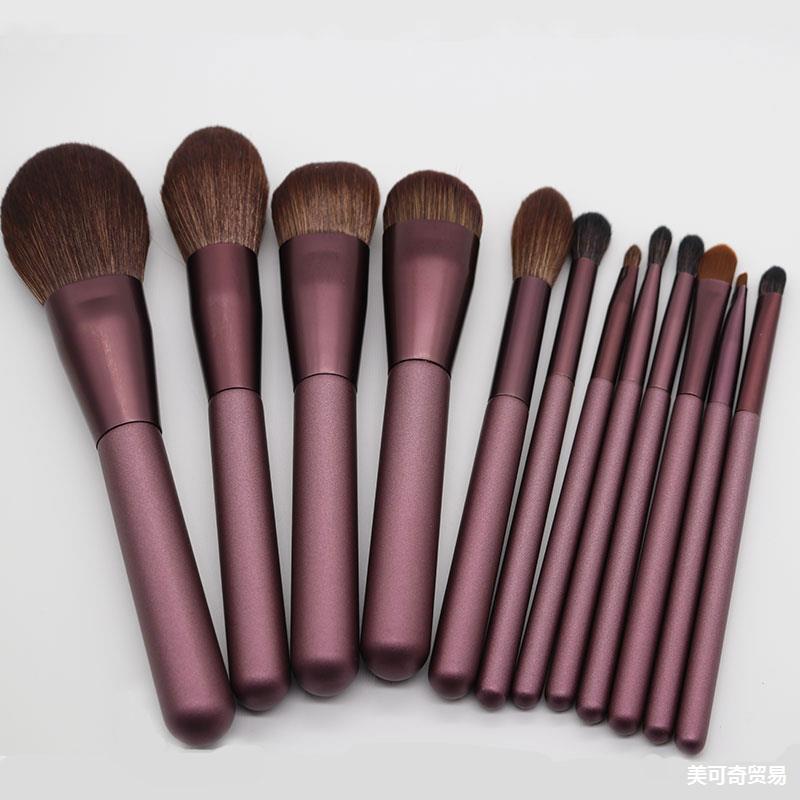 12 petit raisin débutant maquillage brosse ensembles