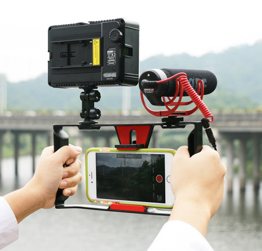 Ulanzi De Poche Smartphone Vidéo Rig Cas pour l'iphone X Samsung, Téléphone Rig Stabilisateur pour le flux En Direct Youtube Cinéma Vlogger