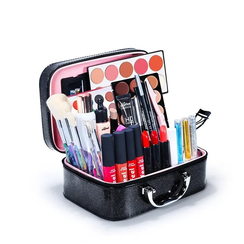 Ensemble complet de maquillage de cosmétiques pour débutants, coffret cadeau de maquillage léger pour étudiant novice