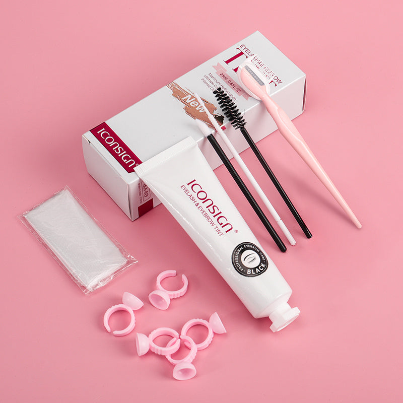 ICONSIGN-kit de teinte de sourcil pour cils, mascara professionnel pour les sourcils, crème de tatouage, imperméable, longue durée de 60 à 90 jours