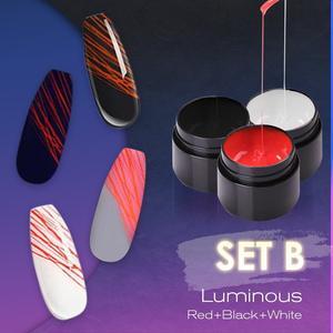 Manucure Ongles Lumineux Art Araignée Nail Gel UV Vernis À Ongles