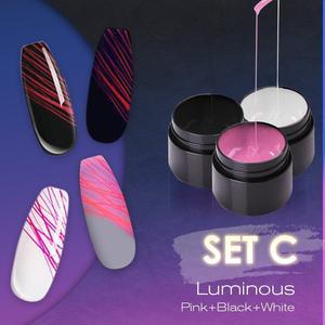 Manucure Ongles Lumineux Art Araignée Nail Gel UV Vernis À Ongles